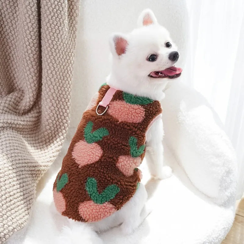 Puppy Warm Hoodies Fleece Dog Jacket Pet Letter Winter Dog Clothes Chihuahua Poodle Bichon Accessories Cat Coat Dog Pullover