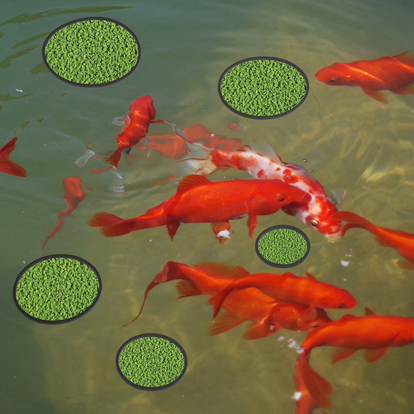 UXCELL Fish Feeding Ring Fish Feeders Floating Plant Corral Aquarium Fish Tank Plant Corral Fish Food Feeding Assistant 5pcs