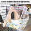 Parakeet Nesting Box Wood Bird Cage House Easy To Clean Transparent Bird Nesting Box For Budgie Bird Breeding Box