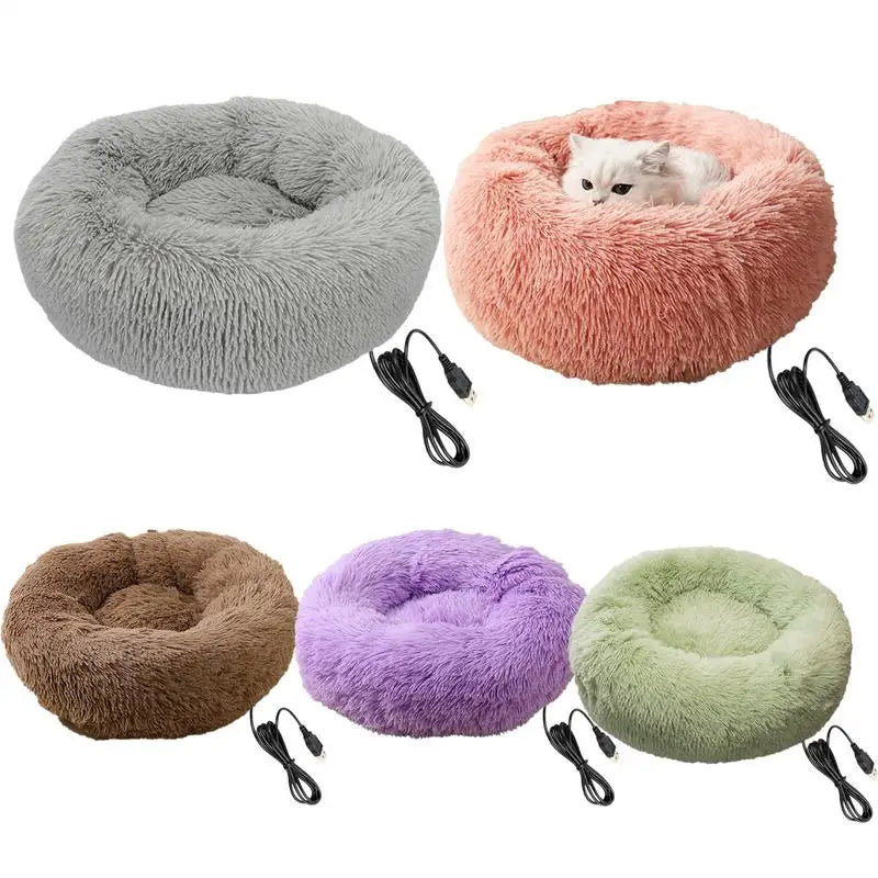 Electric Heated Dog Bed Soft and Comfortable Pet Heating Pads USB Charging Cat Mat winter Warm Indoor Pet Bed Heating Pet Pads