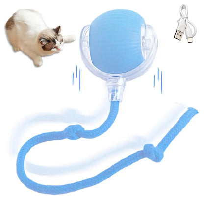 Smart Rolling Cat Toy Ball Relieve Kitten Boredom Automatic Shutoff Rechargeable Creative New Kitten Chasing Toy Electric Ball