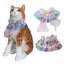 Adjustable Cat Accessories Collar Breakaway Kitten Collar with Pearl Bow Tie and Snowflake Pattern Pet Bandana for Cats Puppy