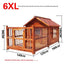 Dog House Outdoor Waterproof  Solid Wood Dog Villa with Yard Outdoor Rainproof Type Four Seasons Universal Pet Kennel