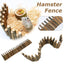 52cm Hamster Toy Fence Hedgehog Hiding House Small Pet Pet High And Low Cage Wooden Arch Bridge Hamster Play Area Wear-resistant