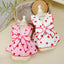 Summer Dog Strawberry Skirt Luxury Vest Suspender Dress Cooling Shirt for Bichon Chihuahua - Dog Outfit Summer Clothing