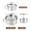 Big Capacity Stainless Steel Dog Floating Bowl, No Spill Anti-Splash Dog Water Dispenser, Non-Slip Dog Cat Pet Water Feeder Bowl