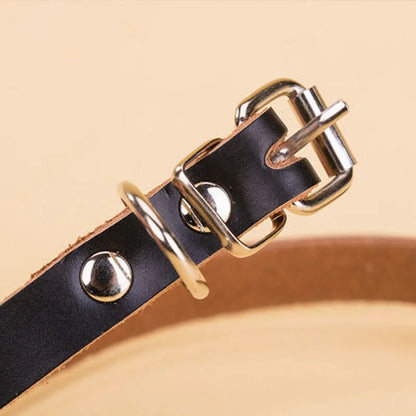 Adjustable Dog Collars Genuine Leather Pet Dog Collar Leash Lead For Small Medium Large Dogs Bulldog Pugs Beagle Dogs Supplies