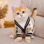 Luxury Dog Sweater Pet Cardigan Striped Knitted Dog Coat Chihuahua Warm Clothes Winter Jackets for Dog Bichon Dog Accessories