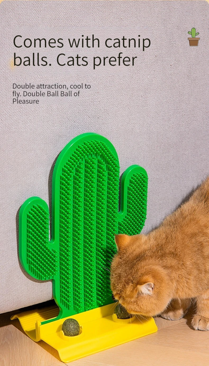 Cat Hair Scratch Corner Tickle Cactus Toy Scratch Scratch Massage Brush Face Hair Removal Cat Brush Artifact Pet Supplies