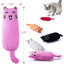 Bite Resistant Catnip Toy for Cats,Catnip Filled Cartoon Mice Cat Teething Chew Toy