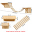 Cat Wall Shelf Wooden Cat Perch Furniture for Sleeping Cats Shelves Stair Cat Climbing Training Steps Kitten Tower Tree Hammock