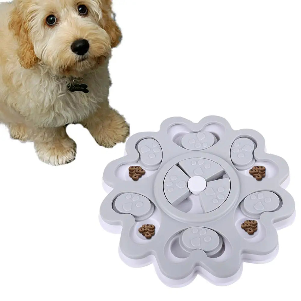 Dog Puzzle Toys Anti-slip Dog Puzzle Toys Blue/Pink/Grey Dog Interactive Toys  For Brain Stimulation And IQ Training
