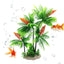 Aquarium Tree Fish Tank Plants & Decor Coconut Tree Design Toys Fish Tabletop Ornament For Household Home Aquarium Fish Tank