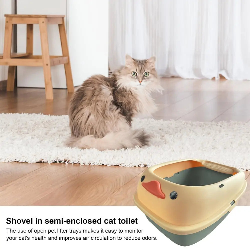 Large Cat Pan Cat Litter Pan Cat Litter Pan Cat Litter Container For Poop Large Cat Pan Litter Container With Scoop High Sided
