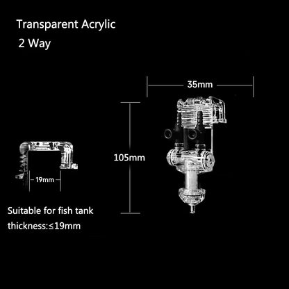 Plastic 2 3 4 5 6 Way Aquarium Air Splitter Valve Fish Tank Air Pump Flow Splitter Distributor Pump Valve Tap Control Switch New