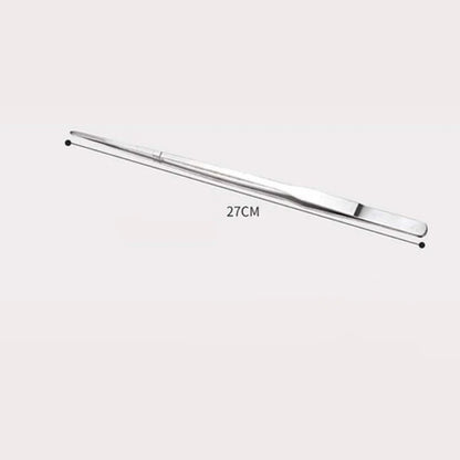 27cm Black Stainless Steel Curved Aquarium Tweezers Aquarium Plants Tweezer Straight Fish Tank Cleaner aquarium accessories