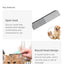 Pet Hair Removal Comb Stainless Steel Pet Grooming Comb Gently Removes Loose Knotted Hair Dog Cat Cleaning Beauty Supplies