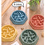Slow Feeder Dog Bowls Slow Eating Pet Bowls Puzzle Anti-Gulping Interactive Bloat Durable Preventing Choking Healthy Dogs Bowl