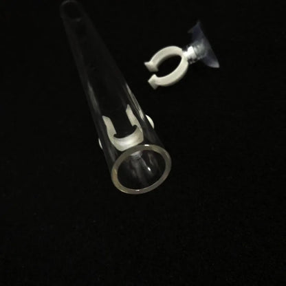 1Pcs Acrylic Aquarium Feeder Tube Dish Transparent Fish Tank Shrimp Snail Shrimp Food Feeder Bowl Aquarium Feeding Accessories