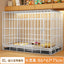 Dog Cage Small Dog Indoor Folding with Toilet Teddy Bigbear Medium Dog Corgi Border Pet Kennel