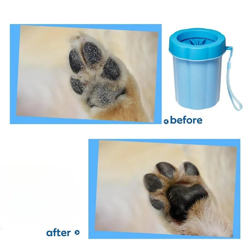 Pillar Shaped Pet Claws Cleaner Soft Silicone Foot Cleaning Cup Portable Cat And Dog Clean Brush Household Practical Product