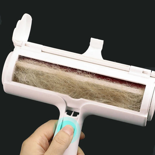 Pet Hair Remover Cat Dog Hair Cleaner Stripped Carpet Hair Sticky Roller Lint Sticking Brush Pets Hair Cleanning Tools Device