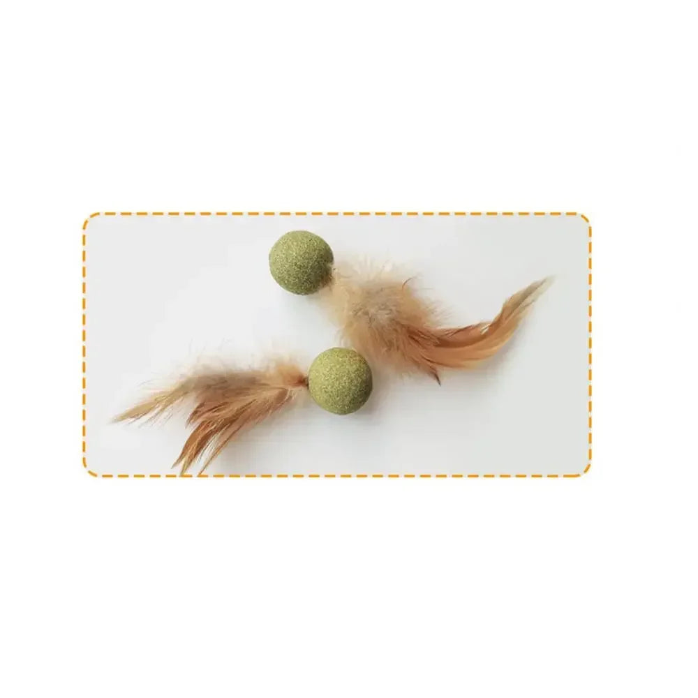 Pet Cat Mint Toy Edible Cat Mint Ball Cat Mint Cat Family Chase Game Toy Product Cleaning Teeth Cat Mint Ball
