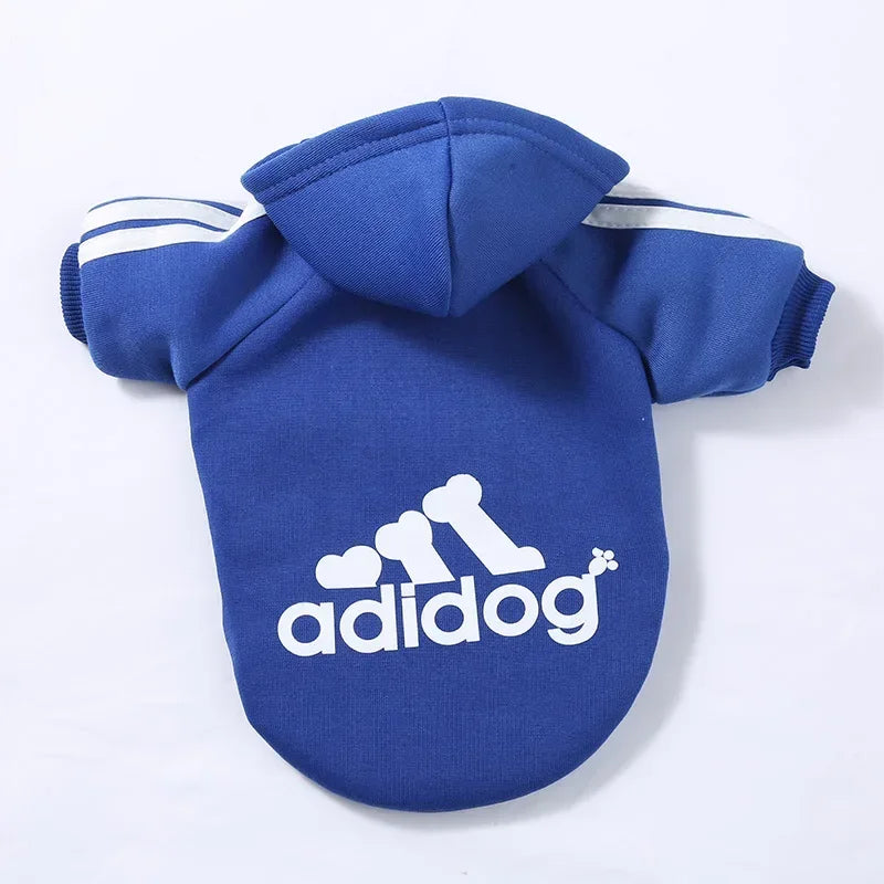 Adidog Pet Sweatshirt Dog Hoodies for Small Medium Dogs, Autumn Winter Fleece Lined Dog Clothes Puppy Chihuahua Coat Clothing
