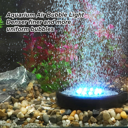 UXCELL LED Aquarium Air Bubble Light 16 Color Fish Tank Light  Lamp Beads 1 Set for Fish Tank Fish and  Aquatic Pet Supplies