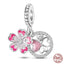 Fit Pandora 925 Original Bracelet 925 Silver Plate Flower Bird Series Charms Beads For Women Fashion DIY Jewelry Gifts Making