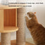 Cats Tree Floor Solid Wooden Cat Tree House Climbing Pets Furniture Adjustable Kitten Trees Tower Multilayer Cat Climbing Frame