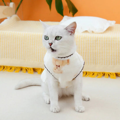 Leisure Pet Cat Clothes Winter Warm Sweatshirt Soft Cozy Cat Costume Kitten Cardigan Puppy Vest Small Dog Jacket Ropa Para Gatos