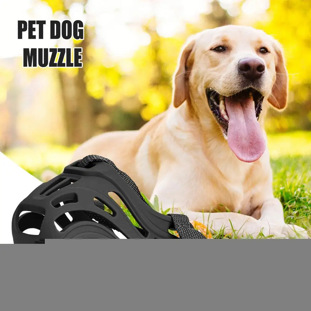 Dog Muzzle Soft Silicone Dog Mouth Cover Dog Muzzle with Adjustable Buckle for Small And Medium Dogs Prevent Chewing Biting