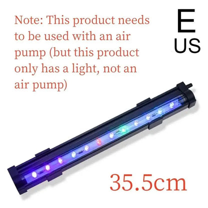 Fish Tank LED Bubble Light Colorful Light With Aquarium Remote Control Color Changing Bubble Light LED Diving Light Fish Tank
