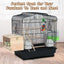 Transparent Design Parakeet Cockatiel Bird House Nest Easy to Clean Parrot House Smooth Edges Parakeet Nesting Box Bird Supplie