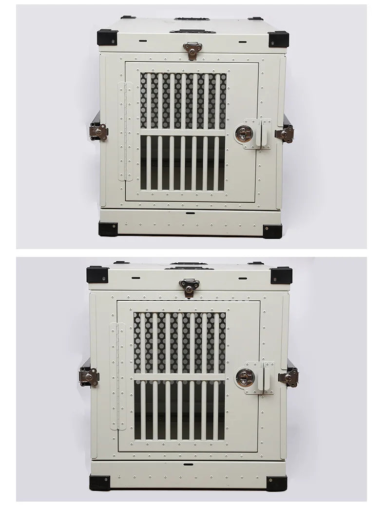 Car pet cage foldable aviation thickened dog cage Ventilated firm pet dog dog cat cage directly from the manufacturer