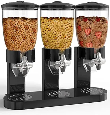 Food Storage Cereal Dispenser Containers Storage Candy Dry Food Container Countertop Rotating Knob for Candy Nuts Rice Granola