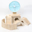 Smooth Wooden Hamster Ladder Climbing Ropeway Hamster Toy Pet Training Round Boardwalk Parrot Boardwalk Parrot Toy Bird Supplies
