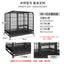 Dog Cage Small Medium Large Dog Square Tube Dog Cage Bold Iron Pet Dog Dog Cage Dog House Teddy Golden Retriever Supplies