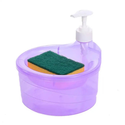 Kitchen Integrated Dishwashing Liquid Dish Towel Storage Press Box Soap Box Dishwashing Pot Soap Dispenser Storage Neat