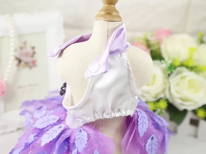 10PCS Pets Accessaries Dogs Cats Princess Flower Lace Dress For Pet Wedding Party Spring Summer small Teddy girl ropa para perro