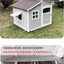 Dog House Outdoor Large Dog Kennel Wooden VillaHouse Cat Nest Rainproof Waterproof Sunscreen Outdoor Pet Cage