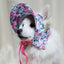 Cat Summer Hat Summer Pet Visor Adjustable Dog Travel Sport Hats Breathable Sun Protection Hat Floral Dog Baseball Hat For Cats