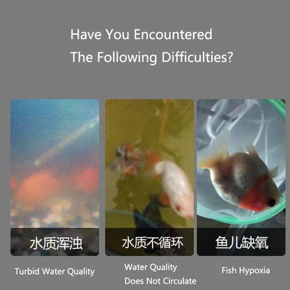 3-in-1 Internal Aquarium Filter Pump Fish Tank Submersible Silent Air Oxygen Aerator Internal Water Pump Low Water Level filter