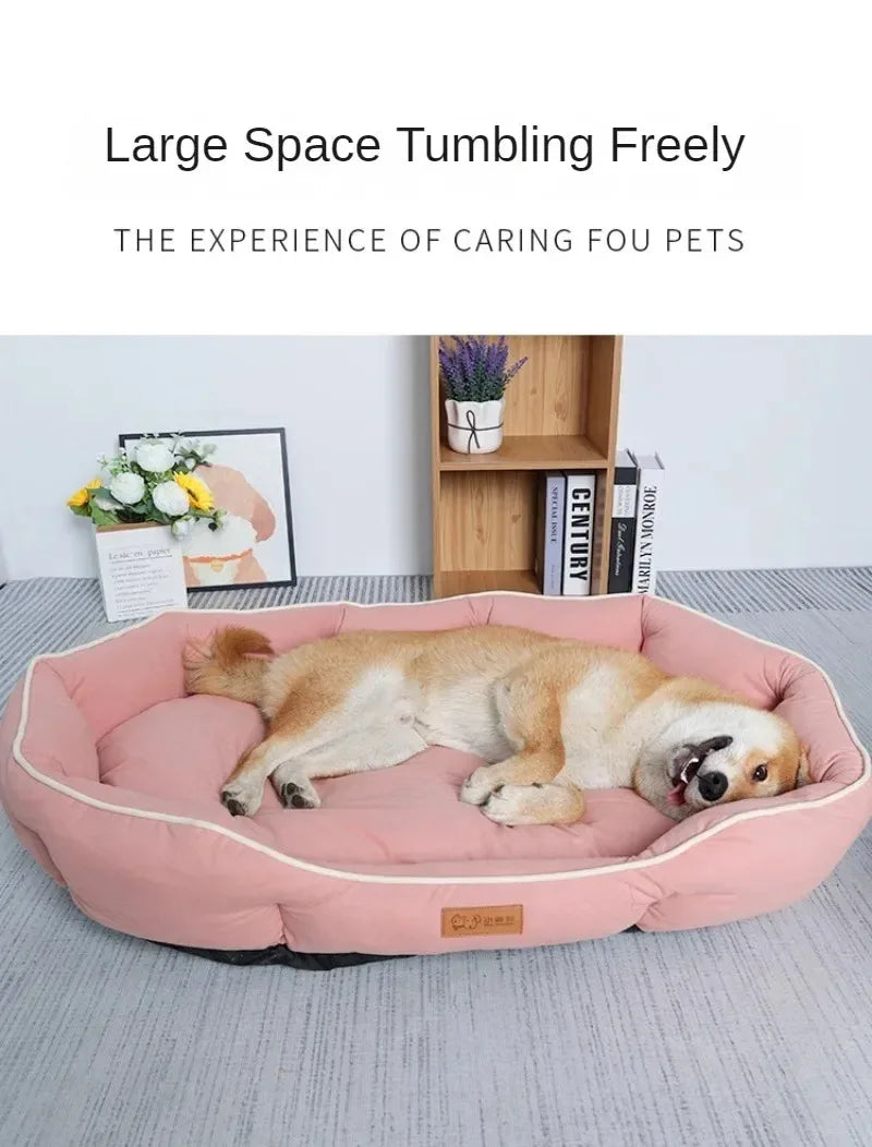Pet Beds for Dogs Home Dog Bed Large Dog Kennel Accessories Washable Big Bedd Supplies Plush Mat Accessoires Underpad Bedding