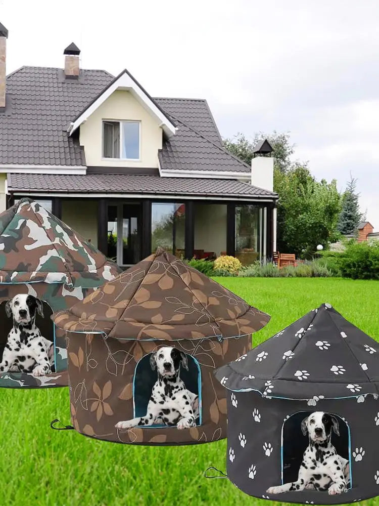Cat House Dog Nest Waterproof Outdoor Winter Warm Pet Cave Insulated Outside Cat House Home Foldable and Washable Pet House