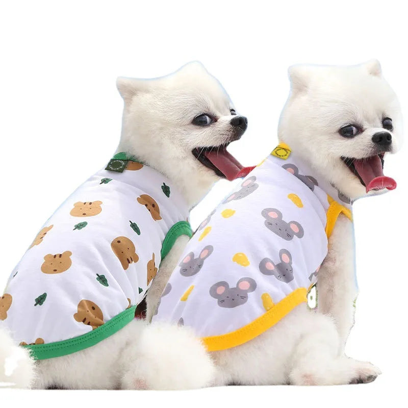 Large dog Summer  Tank Top Outdoor Breathable Short Sleeve Big dog  Pet Teddy cat Clothing T-shirt dog shirt  puppy clothes