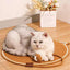 Braided Rope Cat Scratching Pad + Sleeping Pad 2in1 Natural Cotton Rope Material Handmade Comfortable Cat Toy Sturdy and