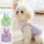 Sweet Flower Decorate Puppy Summer Clothes Breathable Unisex Small Chihuahua Pet Cat Vest Walking Leash T Shirt for York Dogs