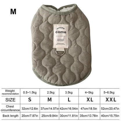 Small Dog Winter Jacket Winter Warm Dog Coat Jacket Warm and thickened pet clothes Small Dog Vest Pet Supplies for Small Dog Cat